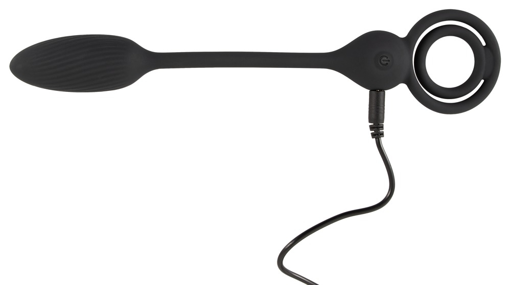 Inel Vibrator Penis Testicule Barbati Rebel Cock and Ball Ring with RC Butt Plug [6]