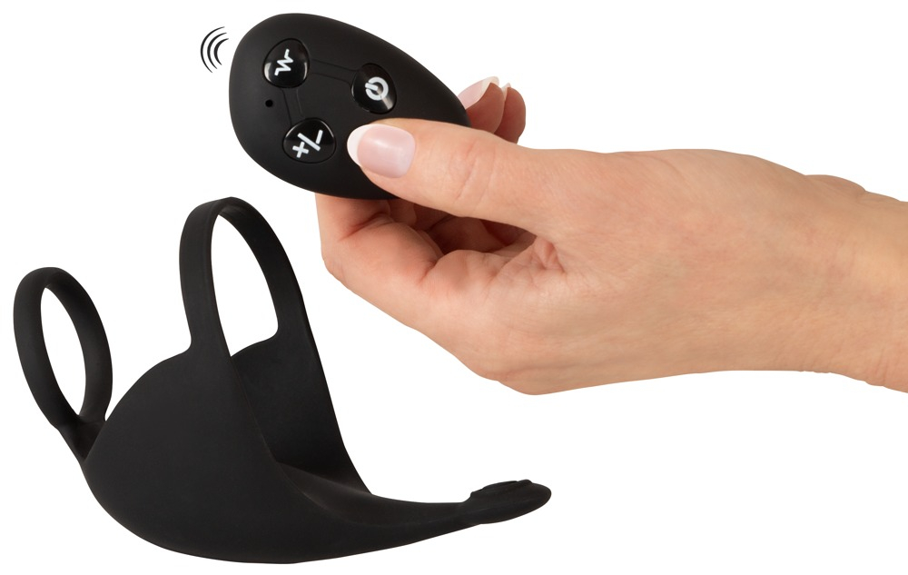 Inel Vibrator Penis Testicule Barbati Rebel Cock Ring with RC Ball Massager [6]