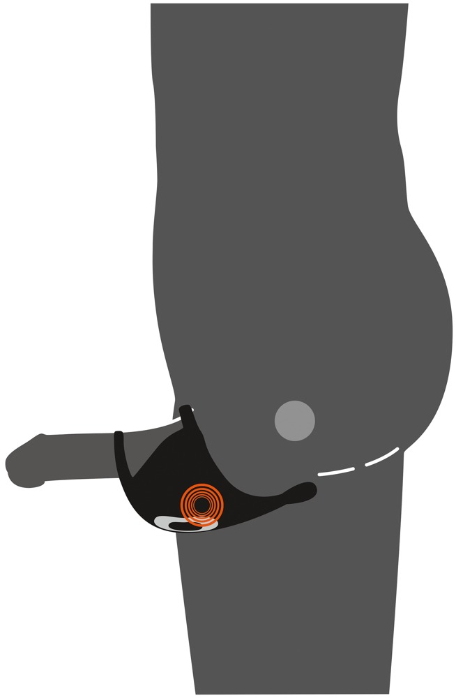 Inel Vibrator Penis Testicule Barbati Rebel Cock Ring with RC Ball Massager [14]