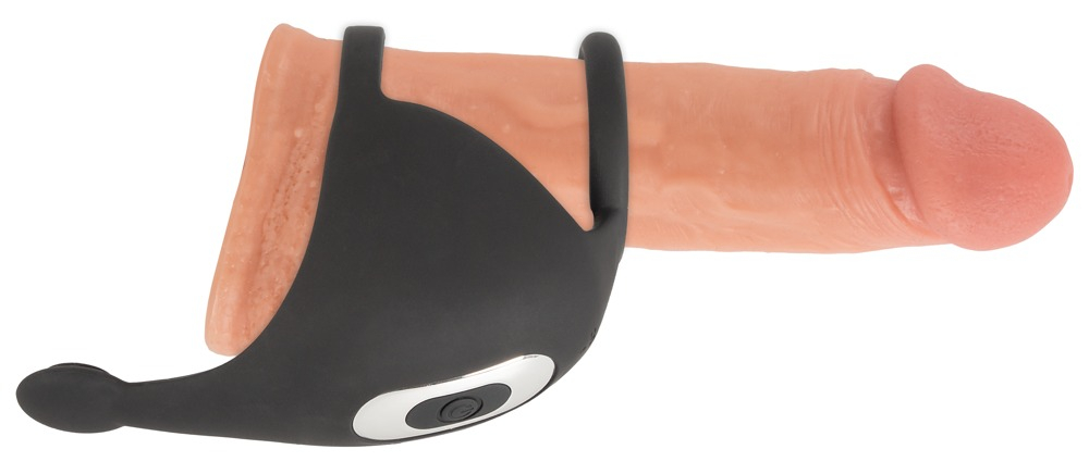 Inel Vibrator Penis Testicule Barbati Rebel Cock Ring with RC Ball Massager [13]