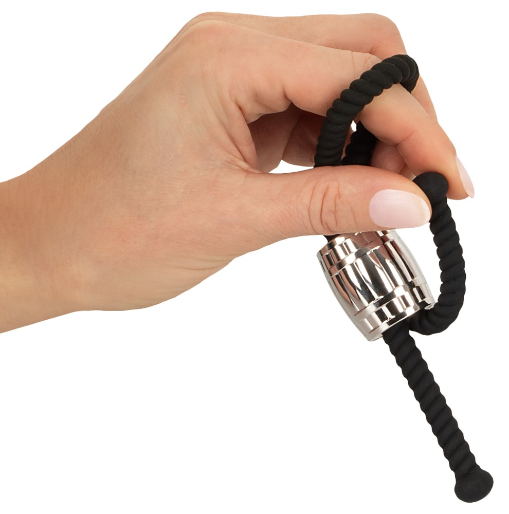 Inel Vibrator Penis Testicule Barbati Rebel Heavy Rope Cock Strap [4]
