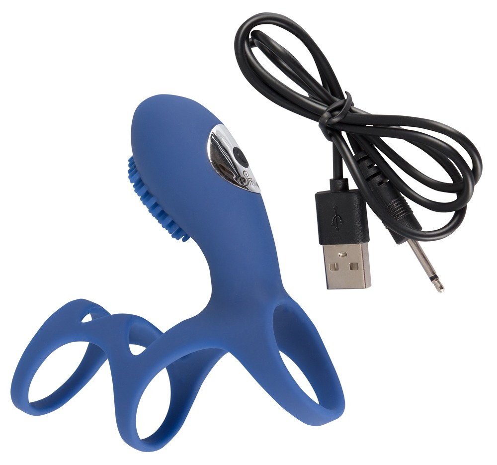 Inel Vibrator Penis Testicule Barbati Sweet Smile Rechargeable Couple Sleeve [2]