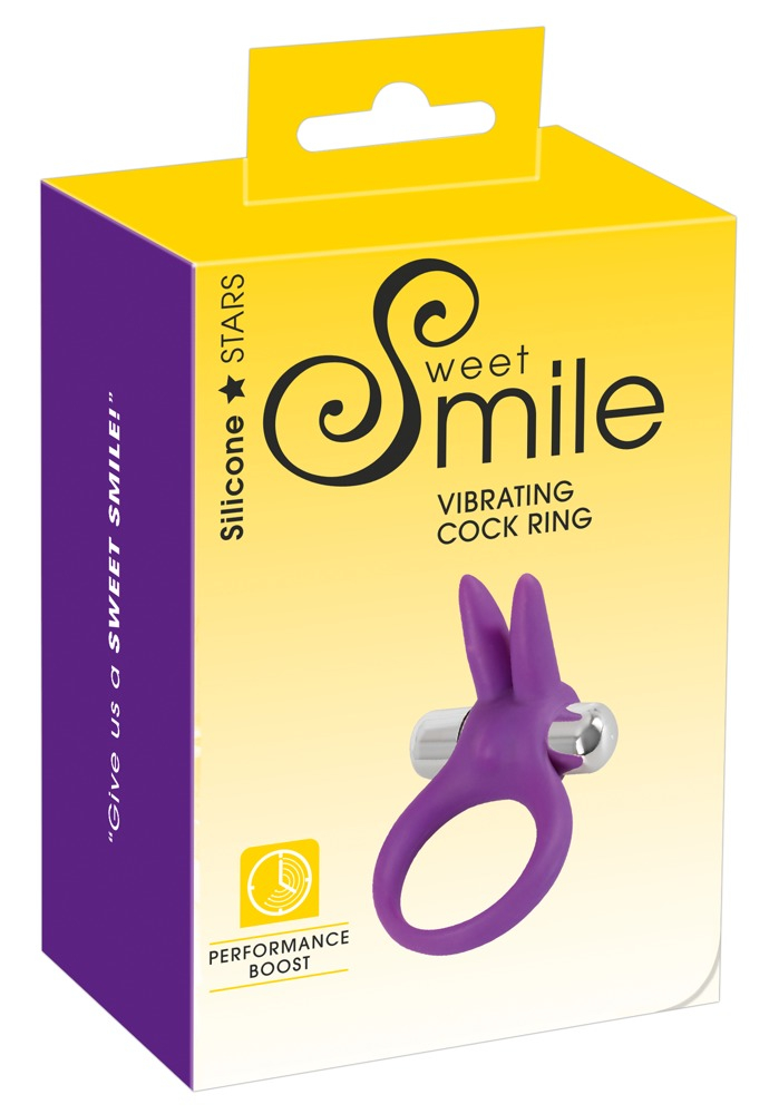 Inel Vibrator Penis Testicule Barbati Sweet Smile Vibrating Cock Ring [7]