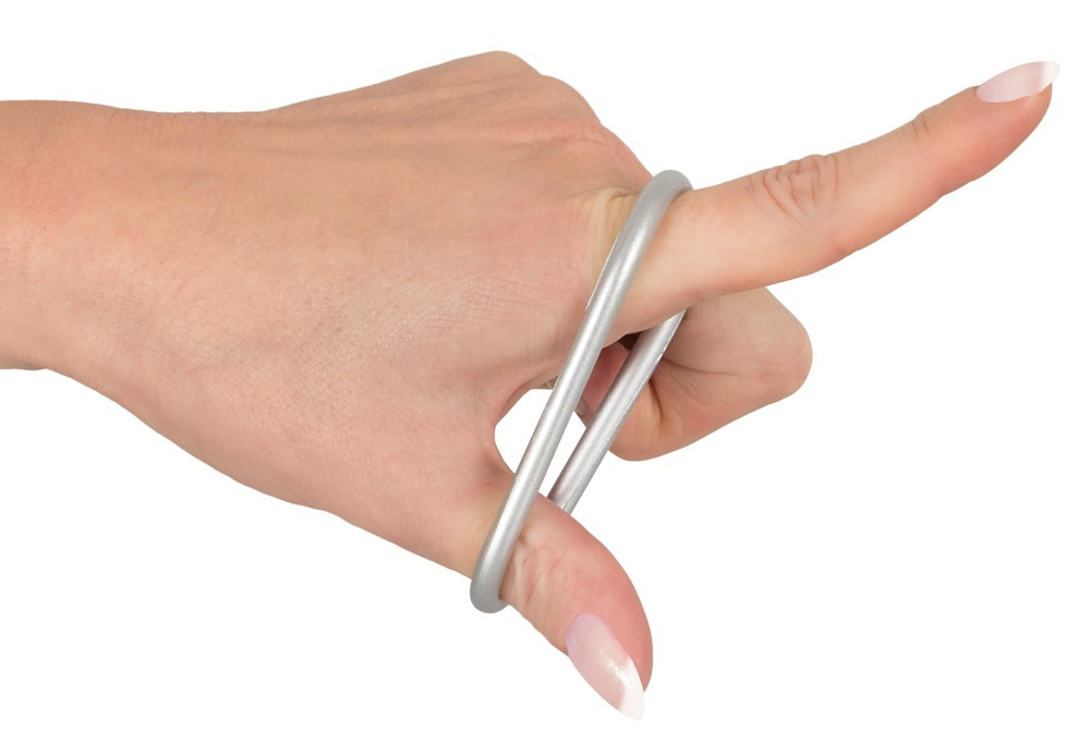 Inel Vibrator Penis Testicule Barbati You2Toys Metallic Silicone Cock Ring Set [6]