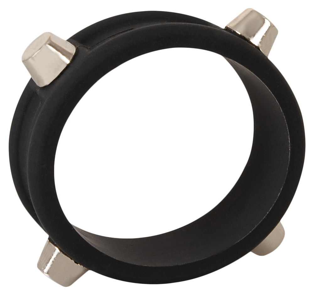 Inel Vibrator Penis Testicule Rebel Cock Ring with Studs [3]