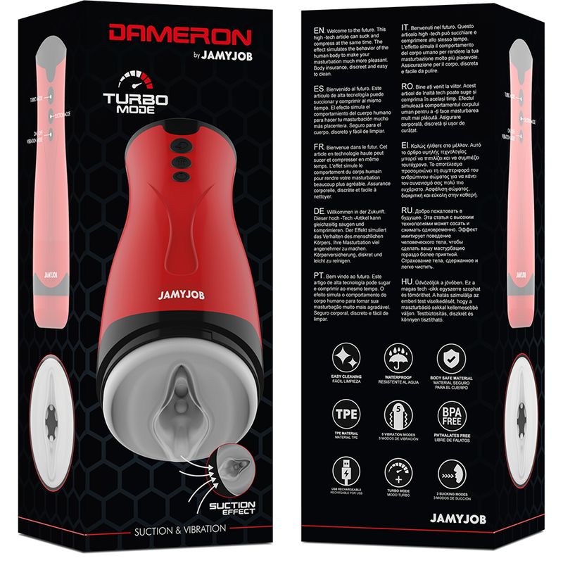 Masturbator Jamyjob Dameron suction and vibration masturbator [7]