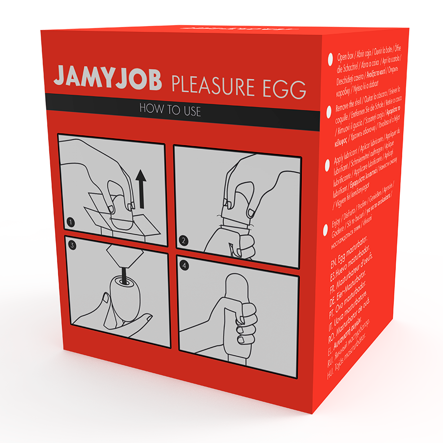 Masturbator Jamyjob Egg masturbator red version discrett [9]