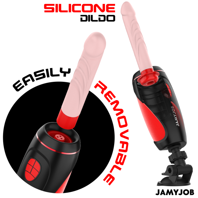 Masturbator Vibratie Dildo Jamyjob Pyston base automatic masturbator with remote control dildo [4]