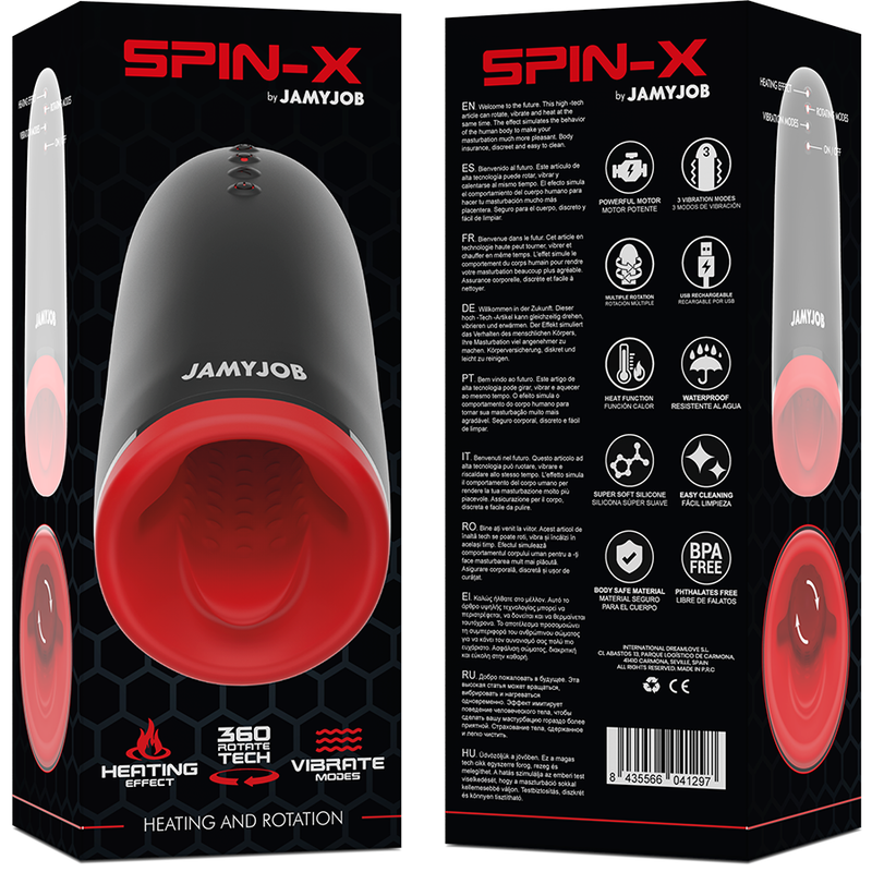 Masturbator Rotatie Incalzire Jamyjob Spin-x heating and rotation masturbator [6]