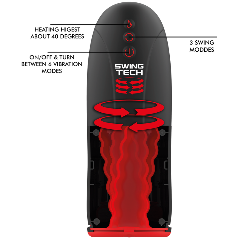 Masturbator Jamyjob Swing-r heating effect, swing tech and vibration masturbator [5]