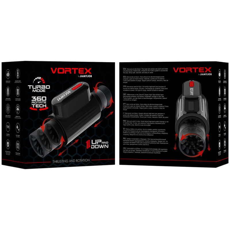 Masturbator Turbo Jamyjob Vortex thrusting and 360 rotate tech turbo mode masturbator [4]