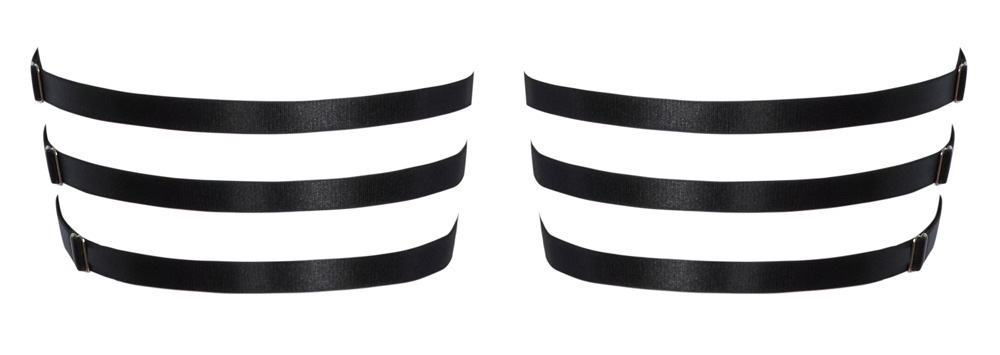Jartiere negre Cottelli ACCESSOIRES Suspender Garters [3]