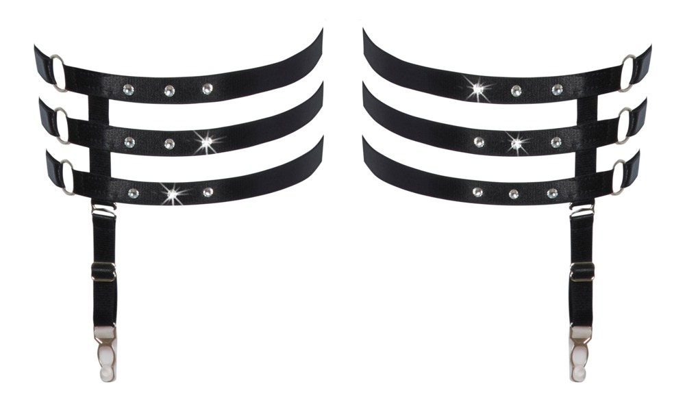 Jartiere negre Cottelli ACCESSOIRES Suspender Garters [2]