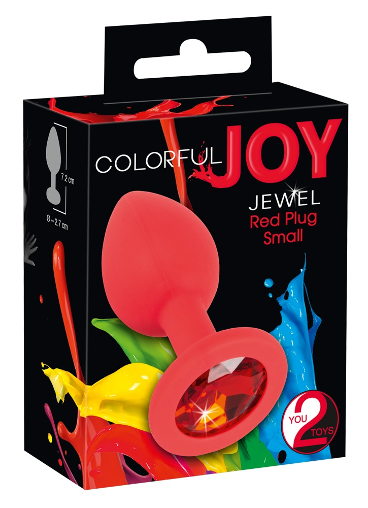 Plug Anal Colorful Joy Jewel Red Plug Small [5]