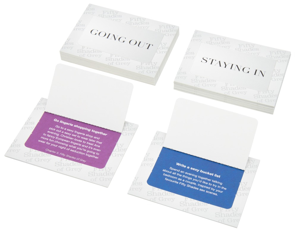 Joc Erotic Cuplu Fifty Shades of Grey Play Nice Date Night Idea Cards [2]