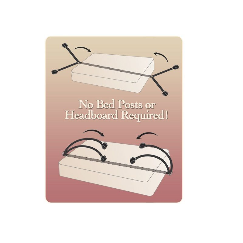 Kit Fixare Pat Cupluri Fetish Fantasy Series - Bed Bindings Restraint Kit [4]