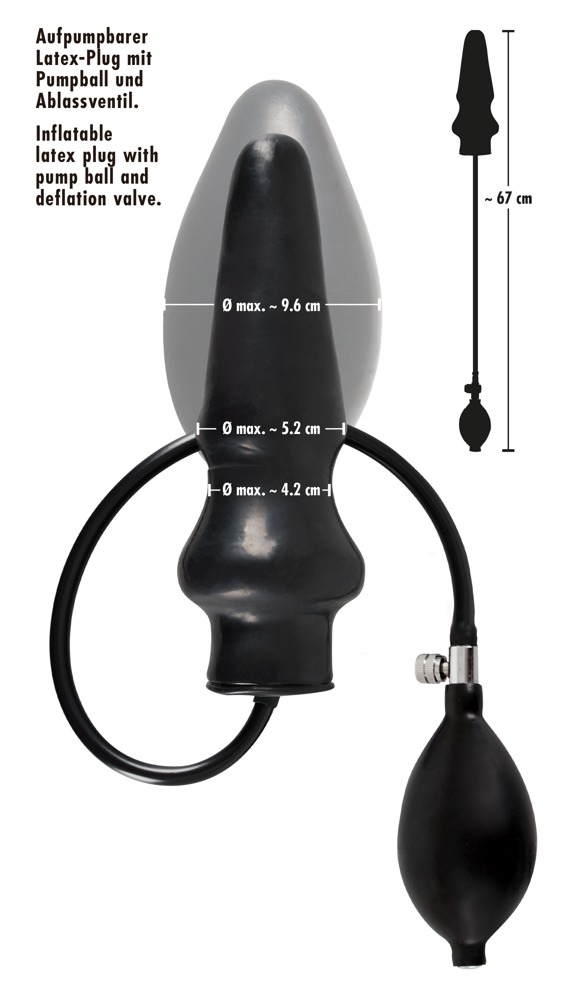 Plug Anal LATE X  Inflatable Latex Plug [3]