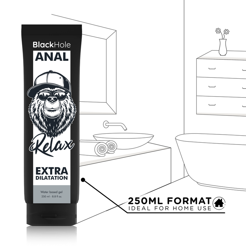 Lubrifiant Anal Black Hole Water Base Gel Anal Dilation 250 ml [2]
