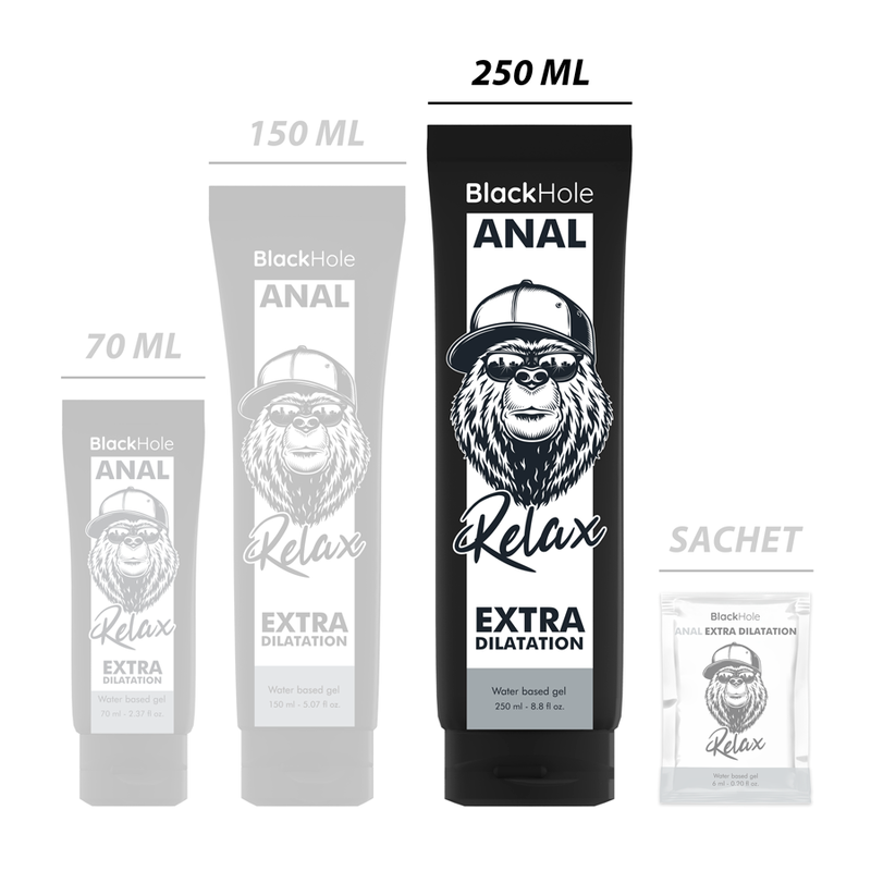 Lubrifiant Anal Black Hole Water Base Gel Anal Dilation 250 ml [3]
