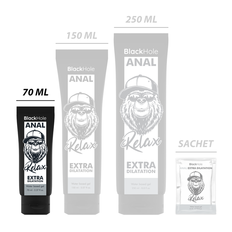 Lubrifiant Anal Black Hole Water Base Gel Anal Dilation 70 ml [7]