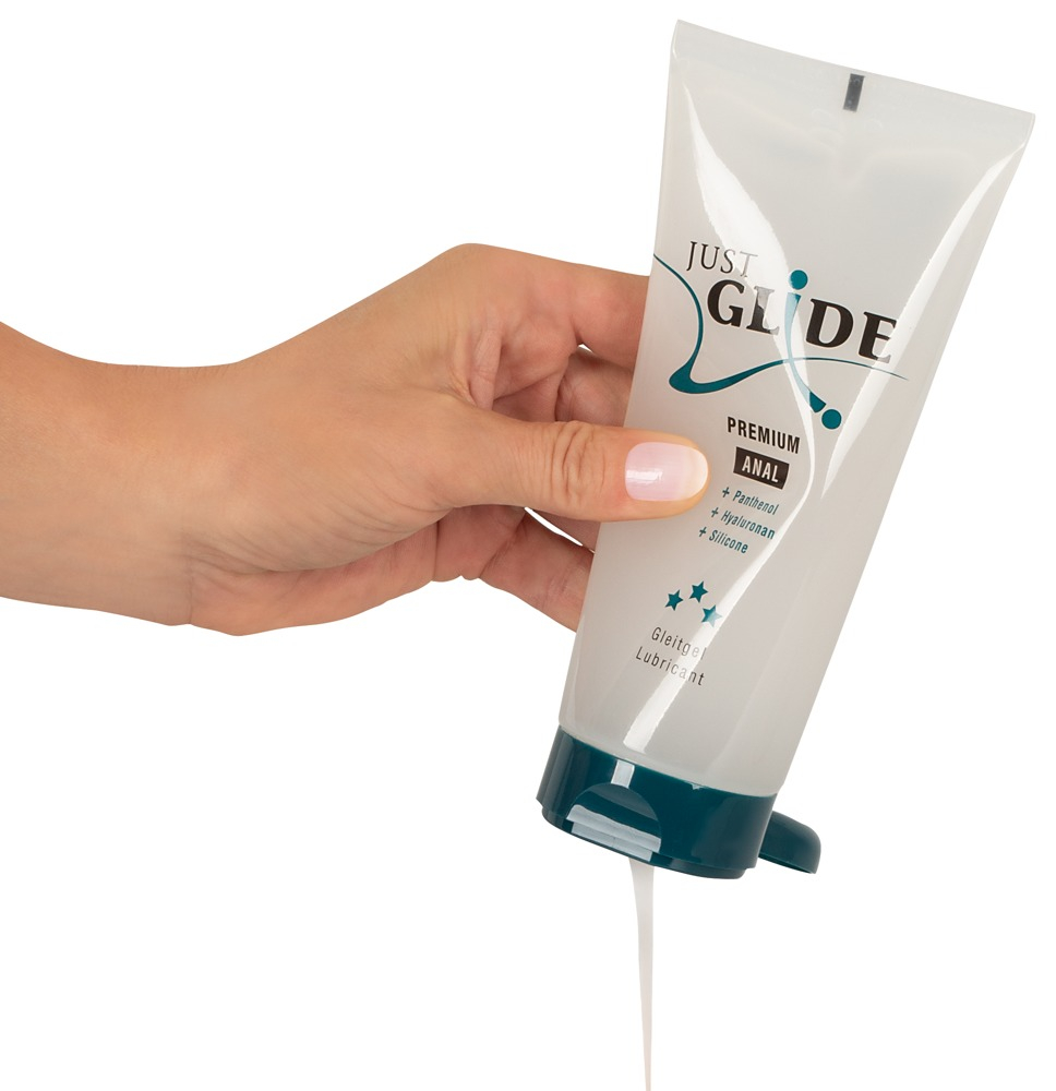 Lubrifiant Baza Apa Hyaluron Silicon Just Glide Premium Anal 50/200 ml [3]