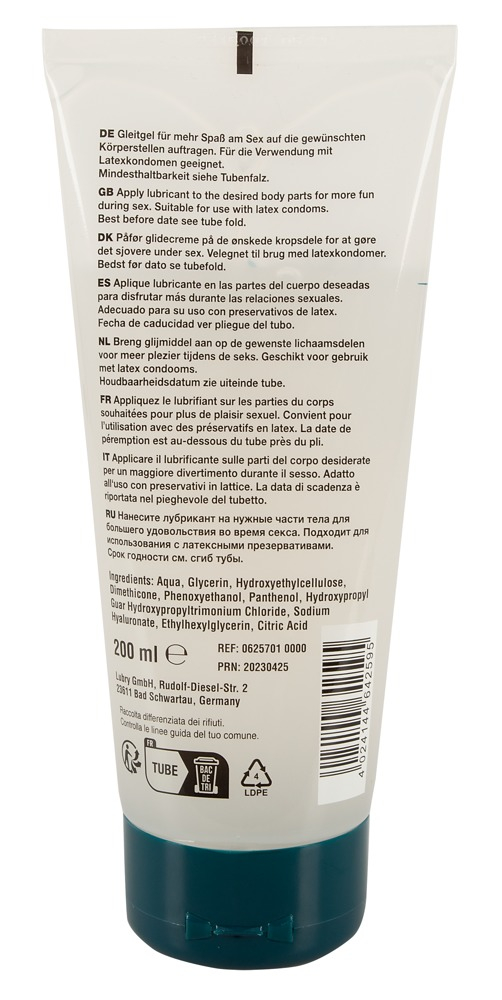 Lubrifiant Baza Apa Hyaluron Silicon Just Glide Premium Anal 50/200 ml [2]
