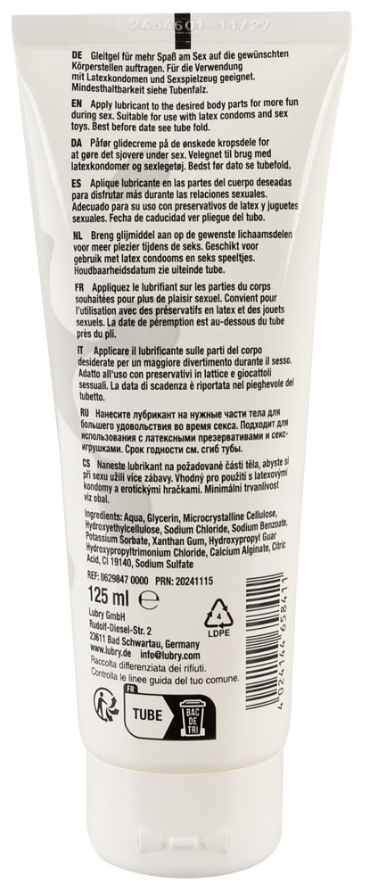 Lubrifiant Vaginal Baza Apa Textura Sperma Just Glide Porn Sperm 125 ml [2]