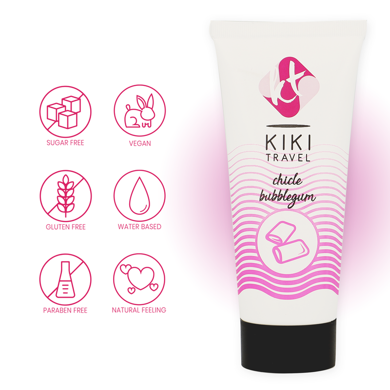 Lubrifiant Baza Apa KIKI TRAVEL Bubblegum lubricant 50 ml [3]