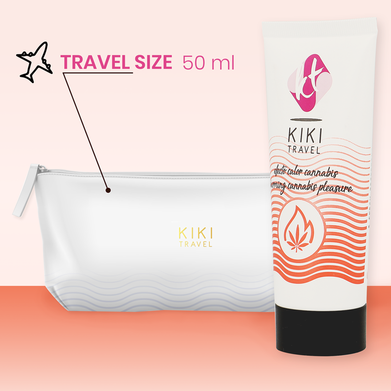 Lubrifiant Baza Apa KIKI TRAVEL Cannabis hot effect lubricant 50 ml [7]