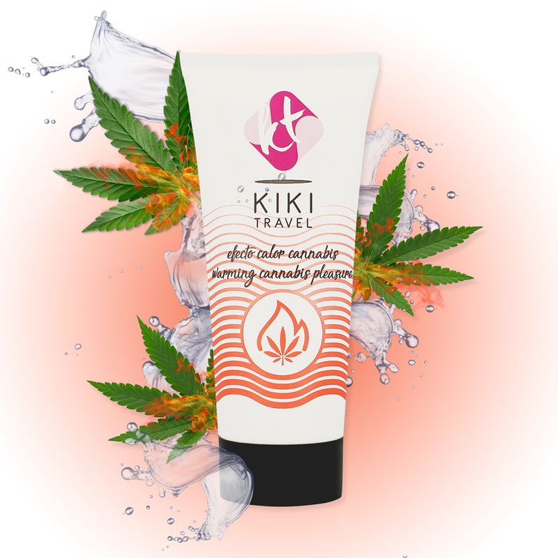 Lubrifiant Baza Apa KIKI TRAVEL Cannabis hot effect lubricant 50 ml [6]