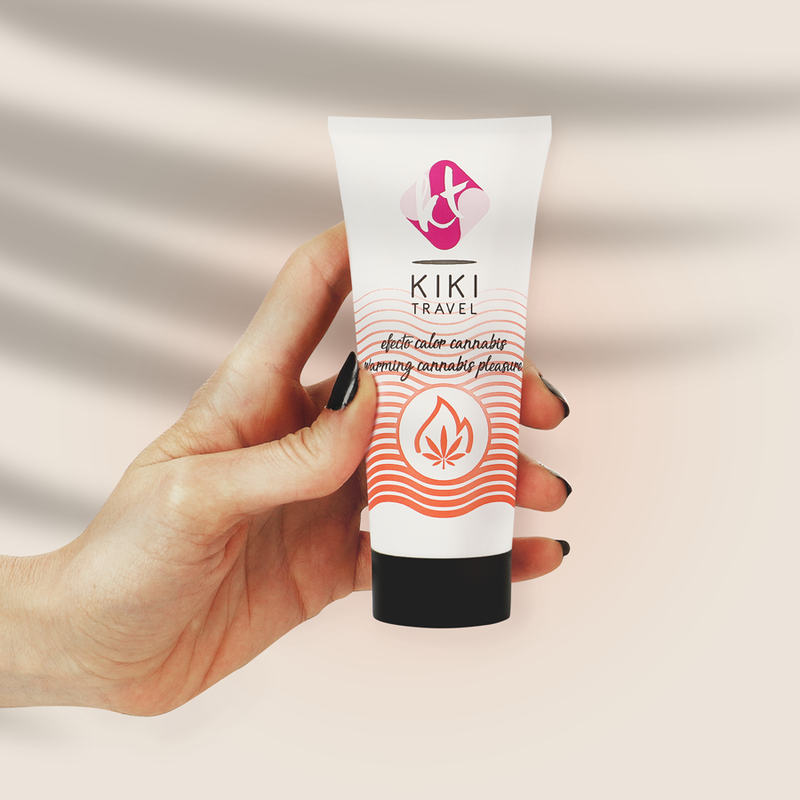 Lubrifiant Baza Apa KIKI TRAVEL Cannabis hot effect lubricant 50 ml [3]