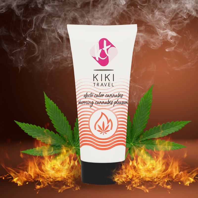 Lubrifiant Baza Apa KIKI TRAVEL Cannabis hot effect lubricant 50 ml [1]