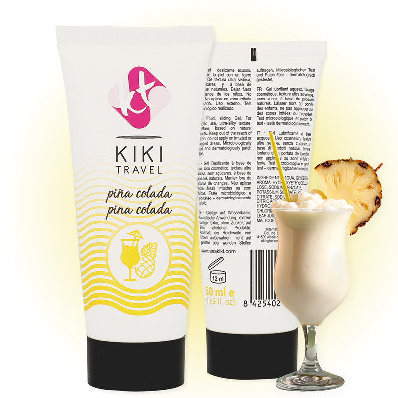 Lubrifiant Baza Apa KIKI TRAVEL Pina colada lubricant 50 ml [10]