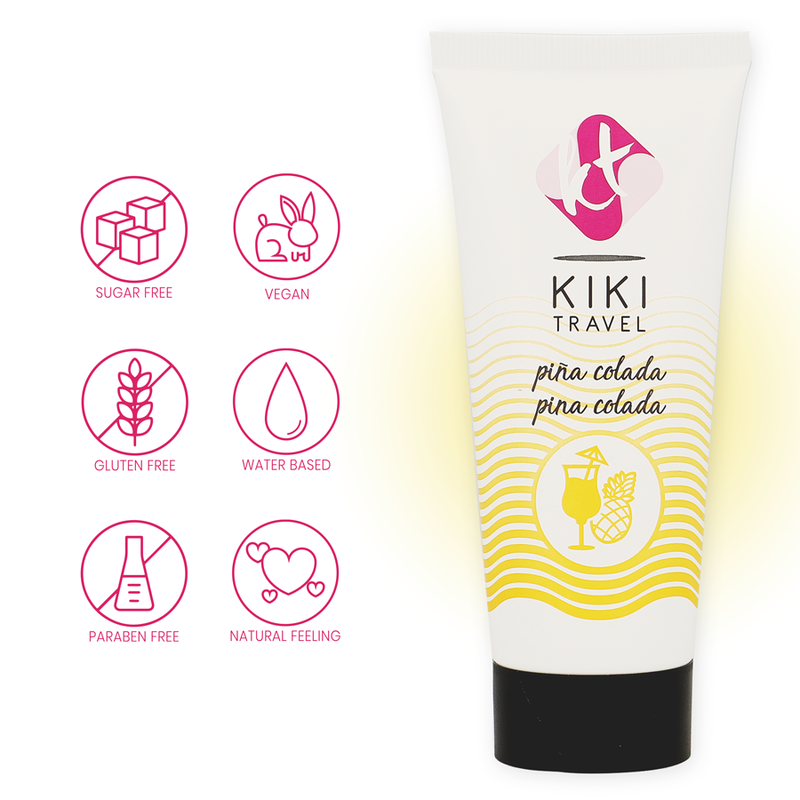 Lubrifiant Baza Apa KIKI TRAVEL Pina colada lubricant 50 ml [2]
