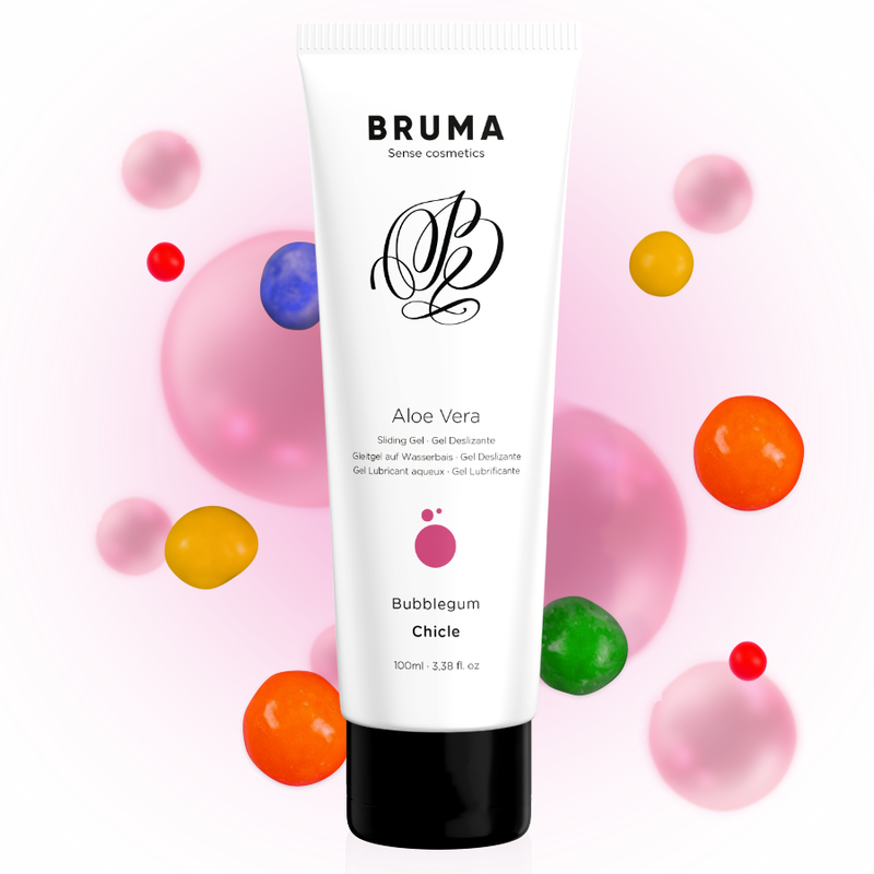 Lubrifiant Bruma Aloe vera sliding gel bubblegum flavor 100 ml [1]