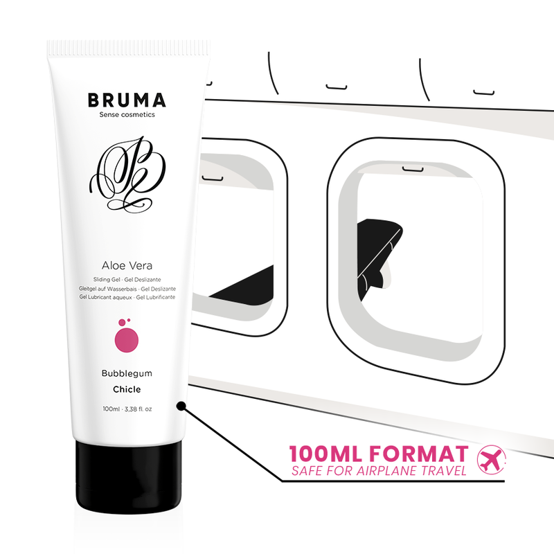 Lubrifiant Bruma Aloe vera sliding gel bubblegum flavor 100 ml [2]