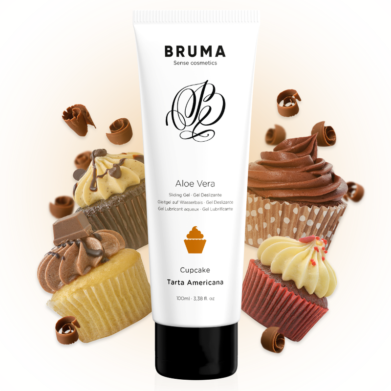 Lubrifiant Bruma Aloe vera sliding gel cupcake flavor 100 ml [1]