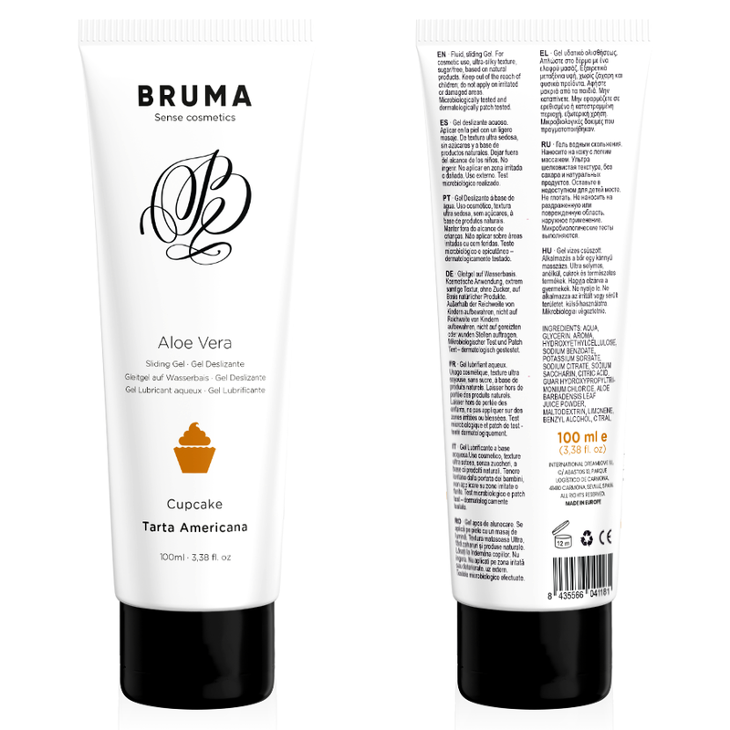 Lubrifiant Bruma Aloe vera sliding gel cupcake flavor 100 ml [4]