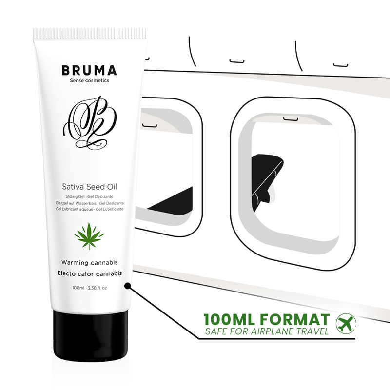 Lubrifiant Bruma Sativa seed oil sliding gel warming cannabis flavor 100 ml [2]