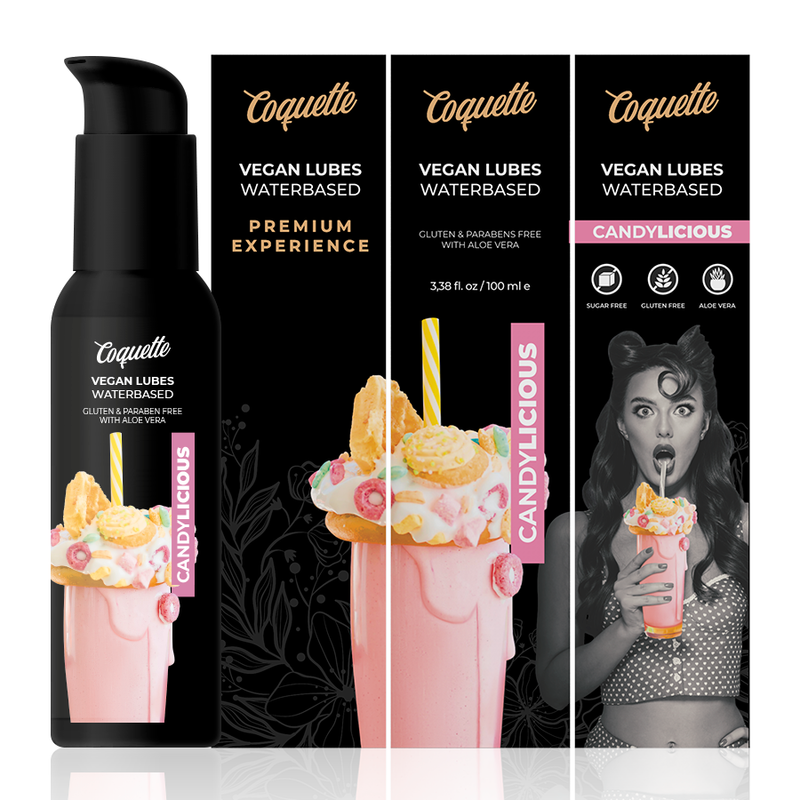 Lubrifiant Baza Apa Coquette Chic Desire Premium experience 100ml vegan lubes candylicious [3]