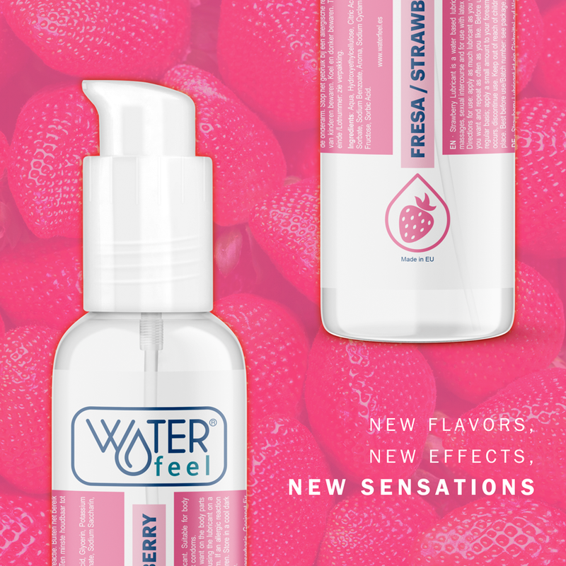 Lubrifiant Vaginal Capsuni Waterfeel Strawberry Water Based Lubricant 175 ml [3]