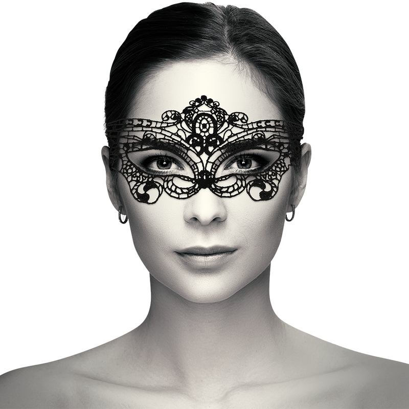 Masca Coquette Chic Desire Fine Black Lace Mask [5]