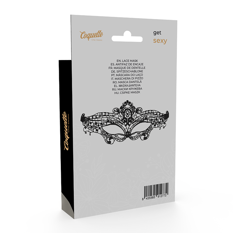 Masca Coquette Chic Desire Fine Black Lace Mask [4]