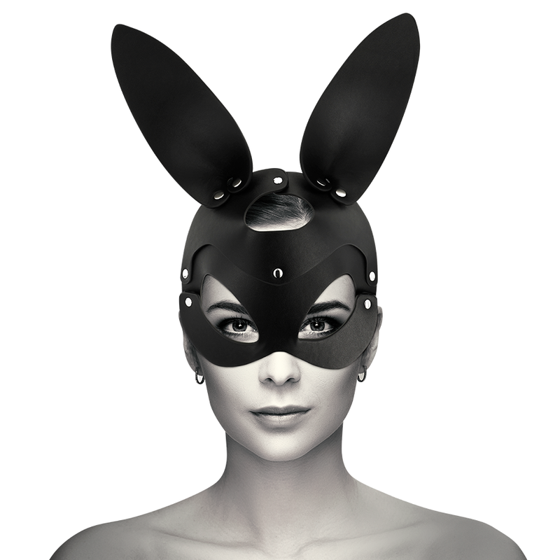 Masca Coquette Chic Desire Vegan Leather Mask With Rabbit Ears [5]