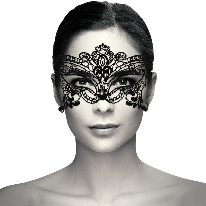 Masca Coquette Chic Desire Wide Black Lace Mask [3]