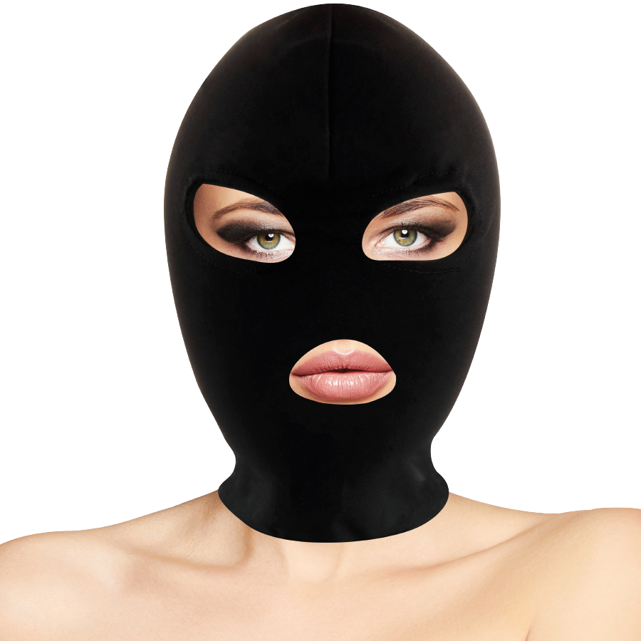 Masca Darkness BDSM Submission Mask Mouth And Eyes Black [4]