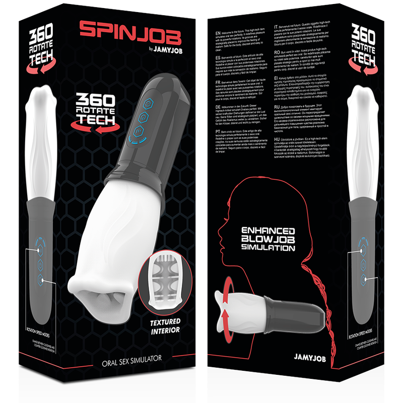 Masturbator Rotativ Jamyjob Spinjob Oral Sex Stimulator [9]