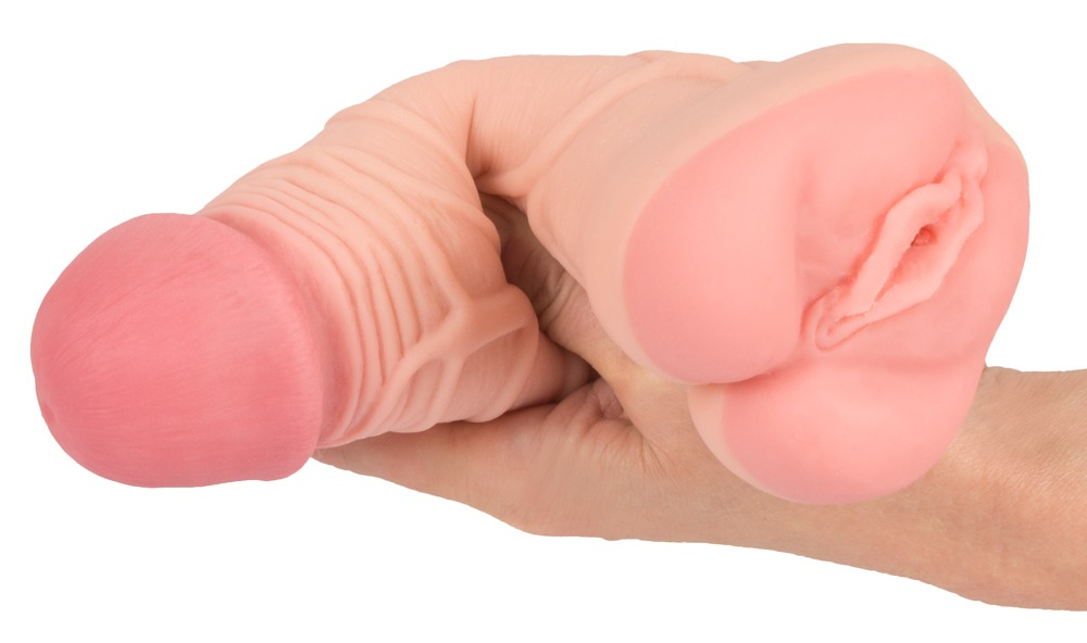 Masturbator Extensie Penis Nature Skin 2in1 Extension + Masturbator [4]