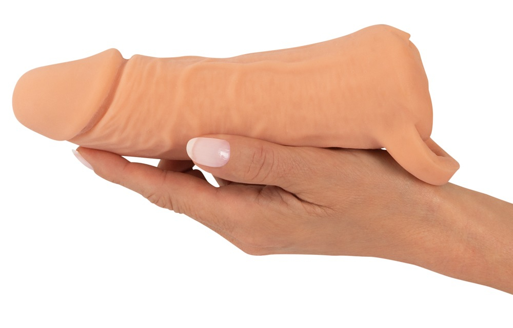 Masturbator Extensie Penis Nature Skin 2in1 Extension + Masturbator [10]