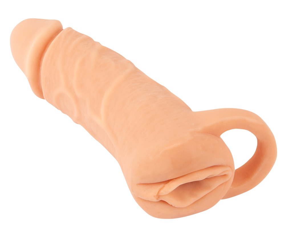 Masturbator Extensie Penis Nature Skin 2in1 Extension + Masturbator [1]